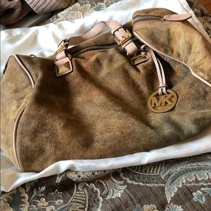 Authentic Michael Kors Suede Bag